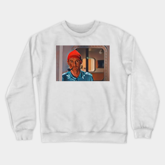 The Life Aquatic with Steve Zissou Ned Crewneck Sweatshirt by Chelsea Seashell